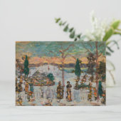 Sneeuw in april door Maurice Prendergast,  kunst (Staand voorkant)