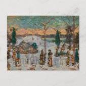 Sneeuw in april door Maurice Prendergast, kunst Briefkaart (Voorkant)
