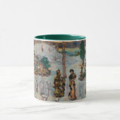 Sneeuw in april door Maurice Prendergast,  kunst Mok (Midden)