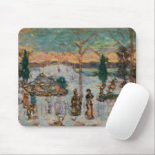 Sneeuw in april door Maurice Prendergast,  kunst Muismat (Met muis)