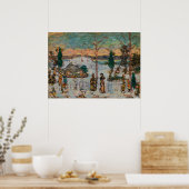 Sneeuw in april door Maurice Prendergast,  kunst Poster (Keuken)