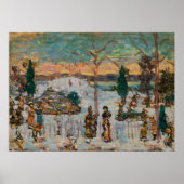 Sneeuw in april door Maurice Prendergast,  kunst Poster (Voorkant)