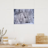 sneeuw in april Poster (Keuken)