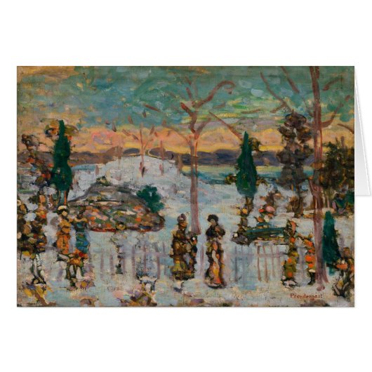 Sneeuw in april van Maurice Prendergast, Vintage K (Voorkant Horizontaal)