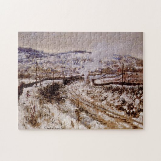 Sneeuw in Argenteuil Monet Fine Art Legpuzzel (Horizontaal)