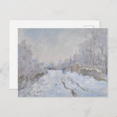 Sneeuw in Argenteuil (van Claude Monet) Briefkaart (Voorkant / Achterkant)