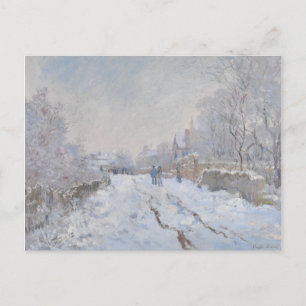 Sneeuw in Argenteuil (van Claude Monet) Briefkaart