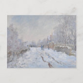 Sneeuw in Argenteuil (van Claude Monet) Briefkaart (Voorkant)