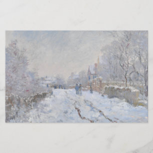 Sneeuw in Argenteuil (van Claude Monet) Briefpapier