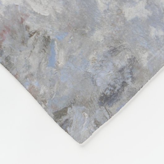 Sneeuw in Argenteuil (van Claude Monet) Fleece Deken (Hoek)