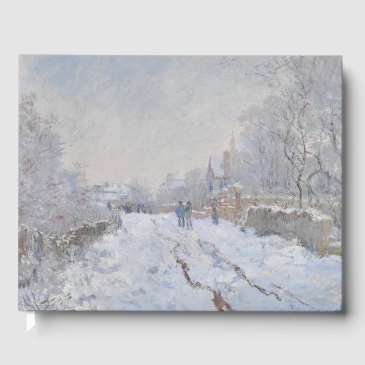 Sneeuw in Argenteuil (van Claude Monet) Gastenboek (Voorkant)