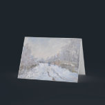 Sneeuw in Argenteuil (van Claude Monet) Kaart<br><div class="desc">Dit ontwerp is voorzien van een afbeelding van een beroemd schilderij van de Franse impressionist Claude Monet (1840-1926). De titel is "Sneeuw in Argenteuil" (of, in het oorspronkelijke Frans, "Rue sous la neige, Argenteuil"). Het is de grootste van niet minder dan achttien werken die Monet beschilderde van zijn woonplaats Argentijnse...</div>