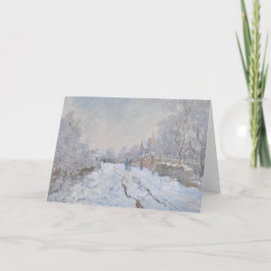 Sneeuw in Argenteuil (van Claude Monet) Kaart