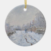 Sneeuw in Argenteuil (van Claude Monet) Keramisch Ornament (Voorkant)