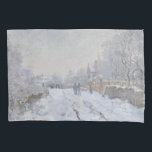 Sneeuw in Argenteuil (van Claude Monet) Kussensloop<br><div class="desc">Dit ontwerp is voorzien van een afbeelding van een beroemd schilderij van de Franse impressionist Claude Monet (1840-1926). De titel is "Sneeuw in Argenteuil" (of, in het oorspronkelijke Frans, "Rue sous la neige, Argenteuil"). Het is de grootste van niet minder dan achttien werken die Monet beschilderde van zijn woonplaats Argentijnse...</div>