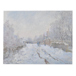 Sneeuw in Argenteuil (van Claude Monet) Notitieblok