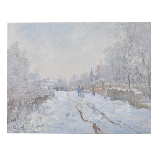 Sneeuw in Argenteuil (van Claude Monet) Notitieblok (Voorkant)