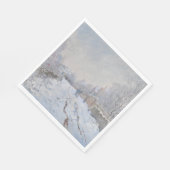Sneeuw in Argenteuil (van Claude Monet) Servet (Hoek)