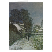 Sneeuw in Argentinië door Claude Monet (Voorkant)