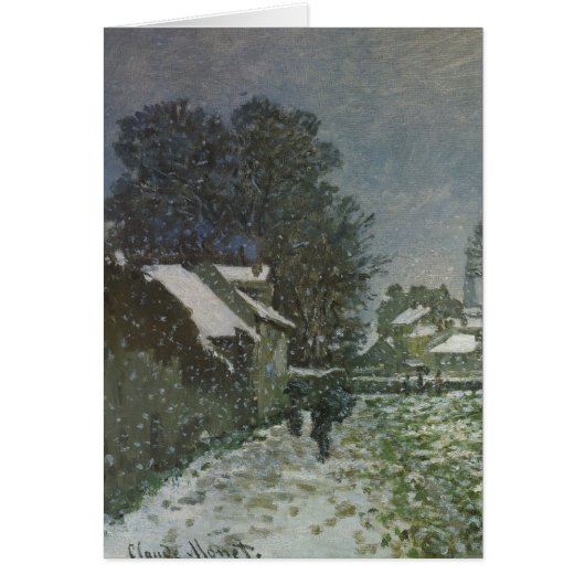 Sneeuw in Argentinië door Claude Monet (Voorkant)