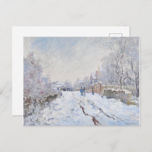 Sneeuw in Argentinië door Claude Monet Briefkaart (Voorkant / Achterkant)