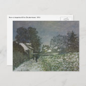 Sneeuw in Argentinië door Claude Monet Briefkaart (Voorkant / Achterkant)