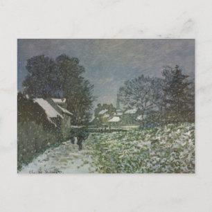 Sneeuw in Argentinië door Claude Monet Briefkaart