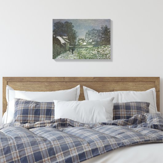 Sneeuw in Argentinië door Claude Monet Canvas Afdruk (Insitu (Slaapkamer))