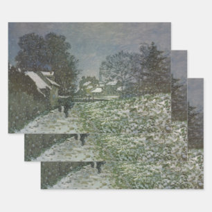 Sneeuw in Argentinië door Claude Monet Inpakpapier Vel