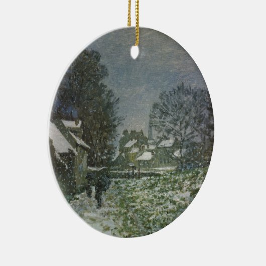 Sneeuw in Argentinië door Claude Monet Keramisch Ornament (Rechts)