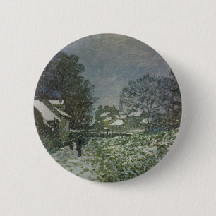 Sneeuw in Argentinië door Claude Monet Ronde Button 5,7 Cm