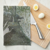 Sneeuw in Argentinië door Claude Monet Theedoek (Quarter Fold)