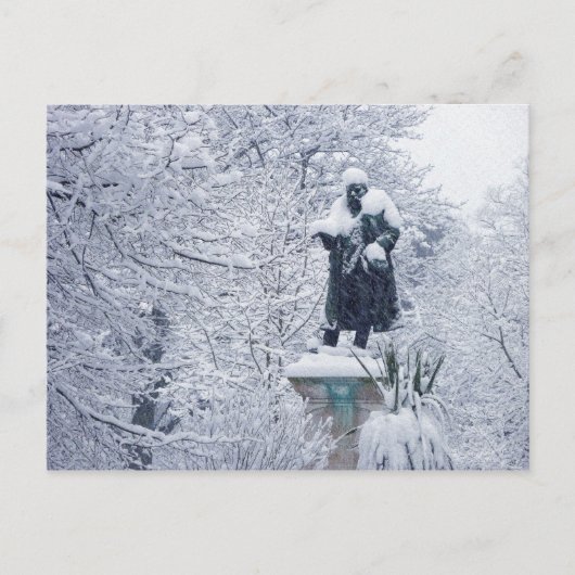 Sneeuw in Cardiff Briefkaart (Voorkant)