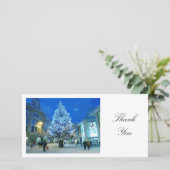 Sneeuw in Cardiff - Dank je Bedankkaart (Staand voorkant)