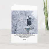 Sneeuw in Cardiff Feestdagen Kaart (Achterkant)