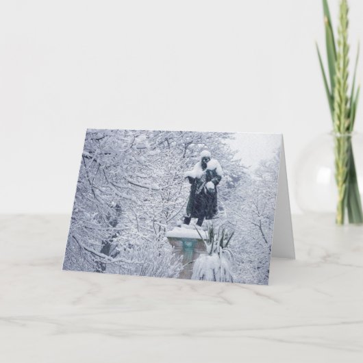 Sneeuw in Cardiff Feestdagen Kaart (Voorkant)