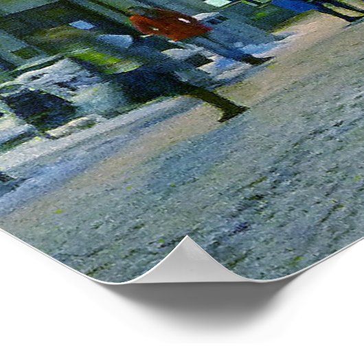 Sneeuw in Cardiff Poster (Hoek)