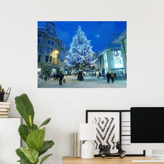 Sneeuw in Cardiff Poster (Thuiskantoor)