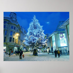 Sneeuw in Cardiff Poster