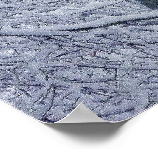 Sneeuw in Cardiff Poster (Hoek)