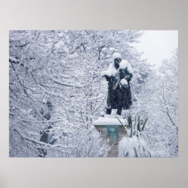 Sneeuw in Cardiff Poster