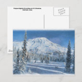 Sneeuw in de bergen...Briefkaart. Briefkaart (Voorkant / Achterkant)