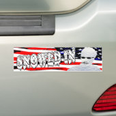 Sneeuw in de Bumpersticker (Op auto)