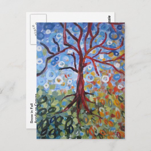 Sneeuw in de Herfst Briefkaart (Voorkant / Achterkant)