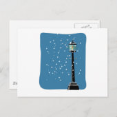 Sneeuw in de Lamplight Briefkaart (Voorkant / Achterkant)