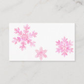 Sneeuw in de liefde winter baby shower luier verlo informatiekaartje (Achterkant)