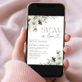 Sneeuw in de liefde Winter Evergreen Vrijgezellenf Kaart