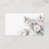 Sneeuw in de liefde winter vrijgezellenfeest besne informatiekaartje (Achterkant)