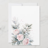 Sneeuw in de liefde winter vrijgezellenfeest besne kaart (Achterkant)