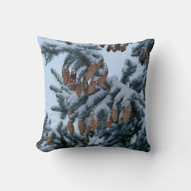 Sneeuw in de pijp kussen (Voorkant)